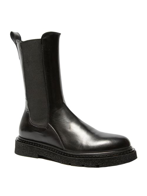 Nappa leather ankle boot with elastic GUGLIELMO ROTTA | KEITHNAPPABLACK